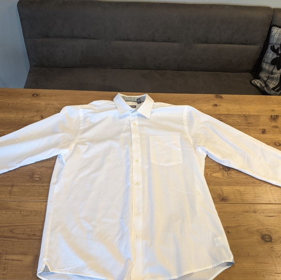 Men's Dress Shirt - White - Picture 4 of 4